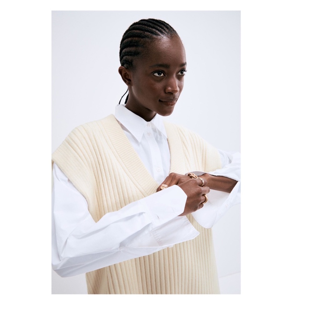 NWT oversized sweater vest